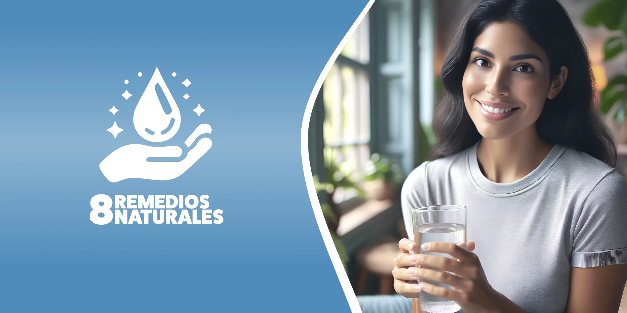 Agua, uno de los 8 remedios naturales